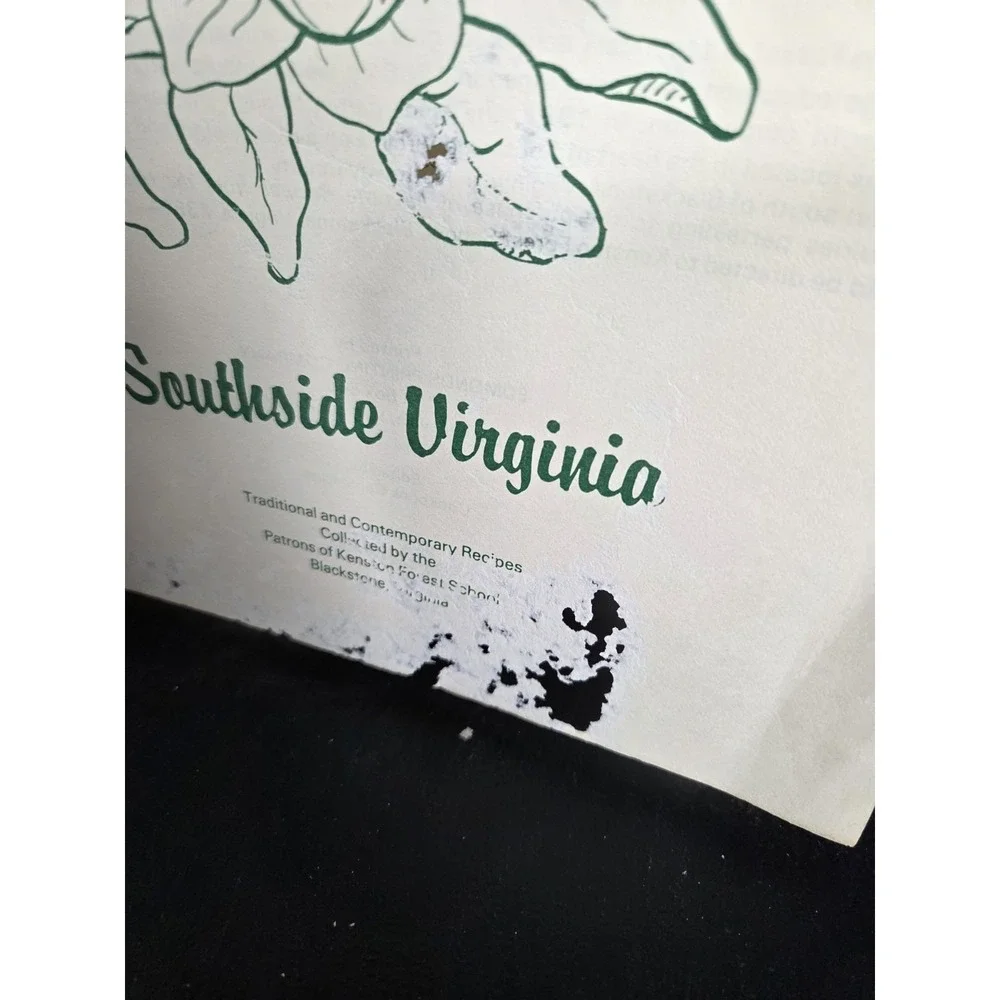 VTG 1983 Favorite Recipes Kenston Forest School Cookbook Blackstone Virginia‎